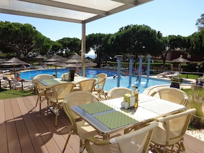 Shared swimming pool of the condominium