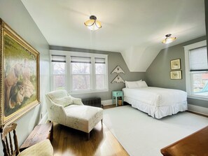 Plenty of space and natural light in this bedroom. 