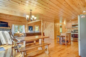 Dining Area | Dishware & Flatware Provided | Central Heating
