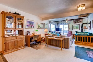 Relax and rejuvenate in the cozy living room.