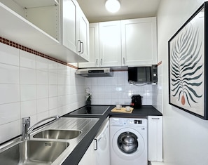 The kitchen is equipped for a perfect stay !