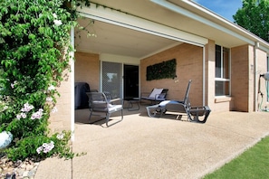 Outdoor Entertaining Area + BBQ + Firepit