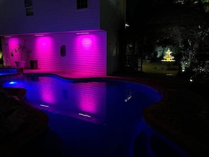 Pool at night