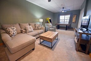 Kids will love the separate living/game room