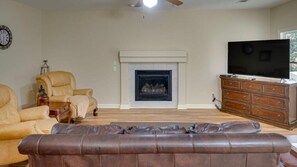 Comfortable seating and Large TV