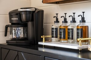 Fully stocked Coffee/Tea Bar