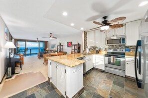 Fully stocked kitchen