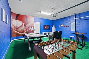 Challenge family and friends to fun and games in our game room.