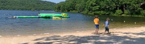 Gorgeous view of the lake. Boulder lake club access from Memorial Day to Labor Day. 