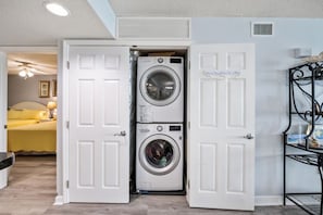 Never underestimate the convenience of a washer & dryer in your unit.