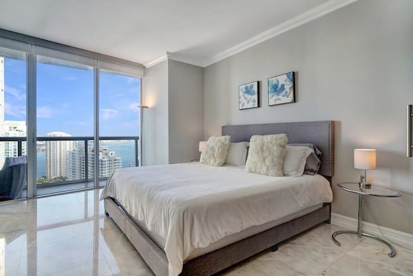 Beautiful water views from the 2nd bedroom also. King-size bed.