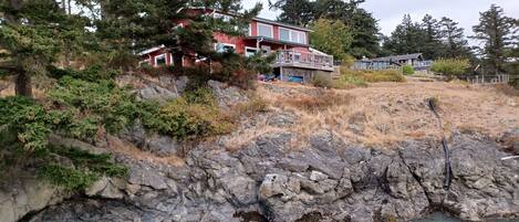 A view of the house from the water.