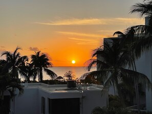 Sunset view from your condo balcony! (this photo was taken in late March)