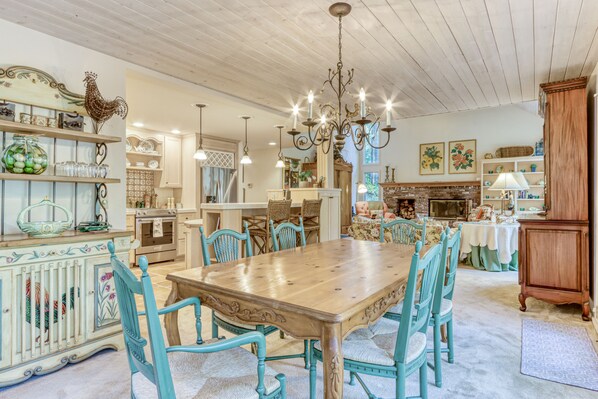 Dining table for eight