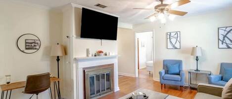 Living room with a SmartTV