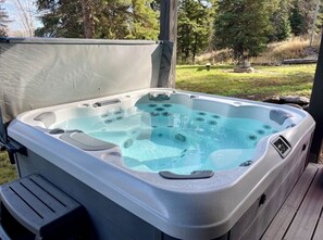 Private hot tub!