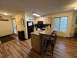 Cook up your favorites in the fully equipped kitchen