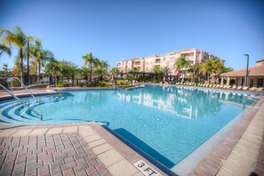 Dive into luxury at the Vista Cay Resort pool, where relaxation meets excitement in a serene setting. Enjoy a refreshing swim or lounge by the water's edge, surrounded by the beauty of the resort's lush landscapes.