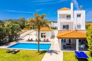 Beautiful villa with private pool, terrace, and garden with sea views