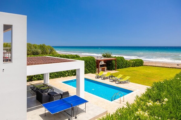 Beautiful villa with private pool, terrace, and garden with panoramic sea views