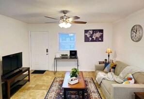 Living room with Smart TV. 