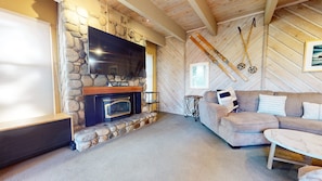 Indoors, Fireplace, Furniture, Living Room, Couch