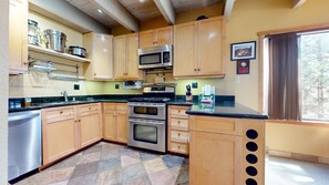 Indoors, Kitchen, Microwave, Oven, Sink