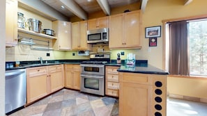 Indoors, Kitchen, Microwave, Oven, Sink