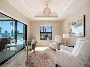 Your peaceful nook for work or a good book in the master suite