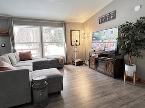 Spacious living room with open concept feel.