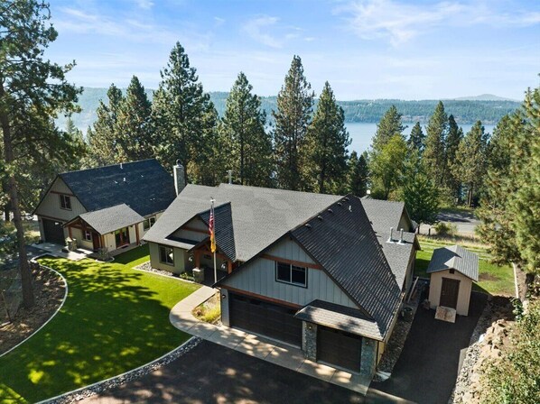 House on the right, Out House on the left