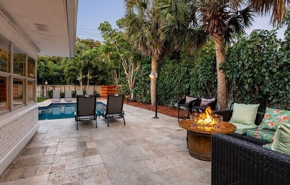 Sit around the fire pit as you share stories and laughter after a long day out!
