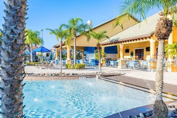 Lots of outdoor seating and dining
