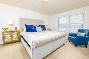A glorious king bed fit for royalty