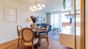 Here you can make your own home-cooked meals while enjoying the comforts of home. #comfort #diningarea