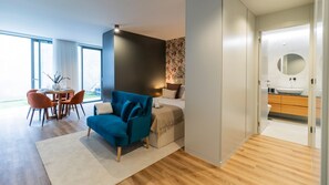 Overview of the studio apartment, with a perfect blend between all the rooms #fantastic #beautiful
