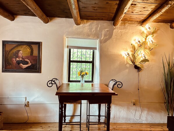 Polaco Place, one hundred year old Authentic Adobe in the heart of the Railyard.