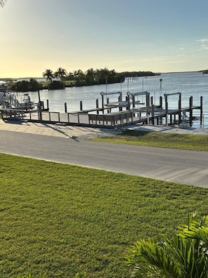 Our brand new dock - view is from the front of the house.