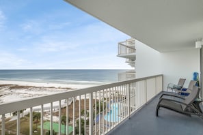 24' balcony accessible from the living room and bedroom