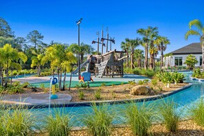 Immerse yourself in leisure at the Storey Lake - The Cove East resort pool, where relaxation and enjoyment meet in a tranquil setting.