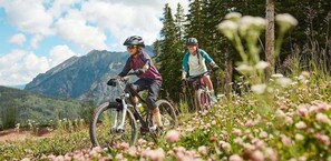 Complimentary Bike Selection - 
Enjoy world-class biking with our selection of perfectly tuned bikes, available for your use at no extra charge.