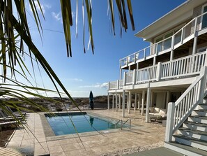 Oceanfront Pool with levels of outdoor entertaining areas