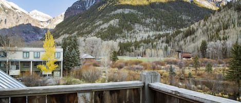 Amazing Bear Creek and Town Park views from Riverview 2D by Curate Telluride