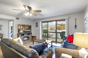 Cozy space in the living room perfect for entertainment and relaxing