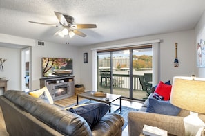 Cozy space in the living room perfect for entertainment and relaxing