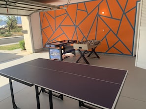 Game room with ping pong and many more!