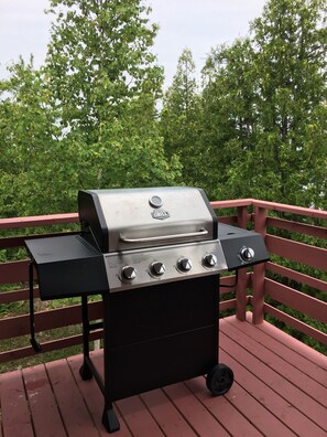 Gas BBQ on the deck