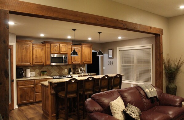 Open Kitchen and Living Room 