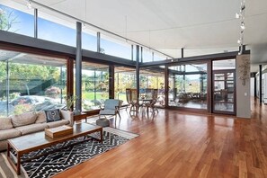 main living room and courtyard