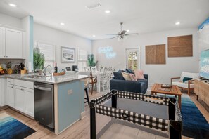 Beautifully designed living and dining area